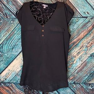 New York & Company Short Sleeve Blouse